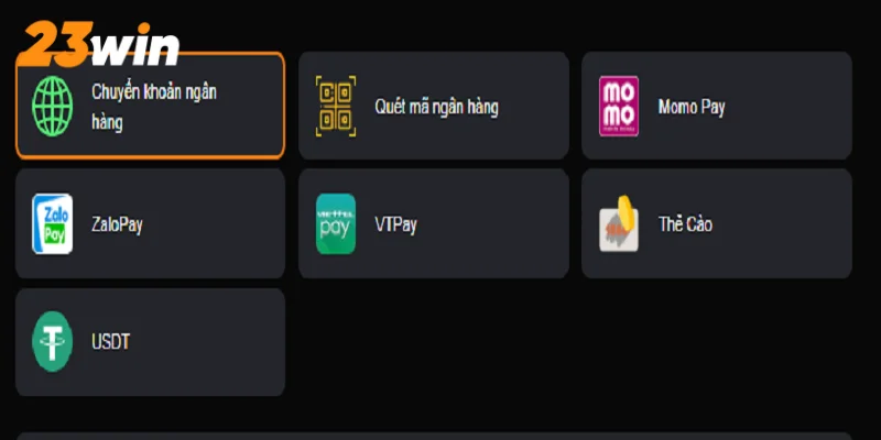  Hướng dẫn đặt hạn mức nạp tiền 23WIN an toàn qua link vào 23WIN.